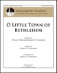 O Little Town of Bethlehem SATB choral sheet music cover